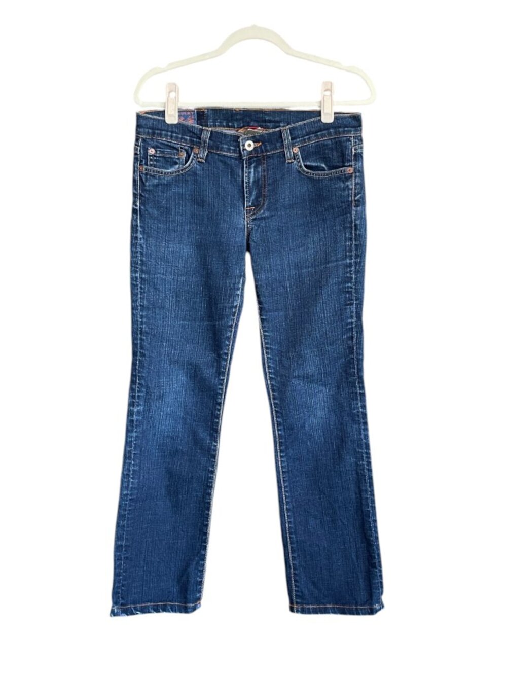Lucky Brand "Sundown Skinny" Mid-2000s/2010s Blue Straight Leg Jeans - Sz 6/28